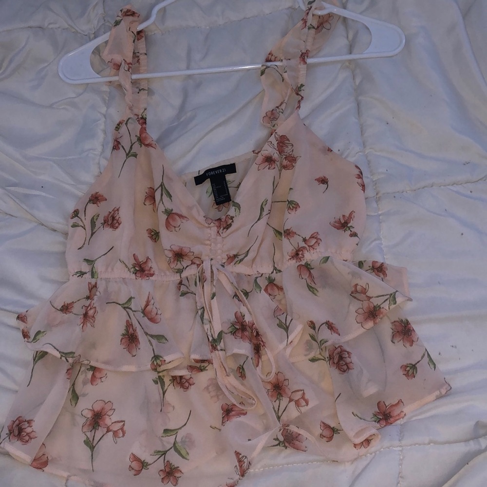 Pink Floral Blouse